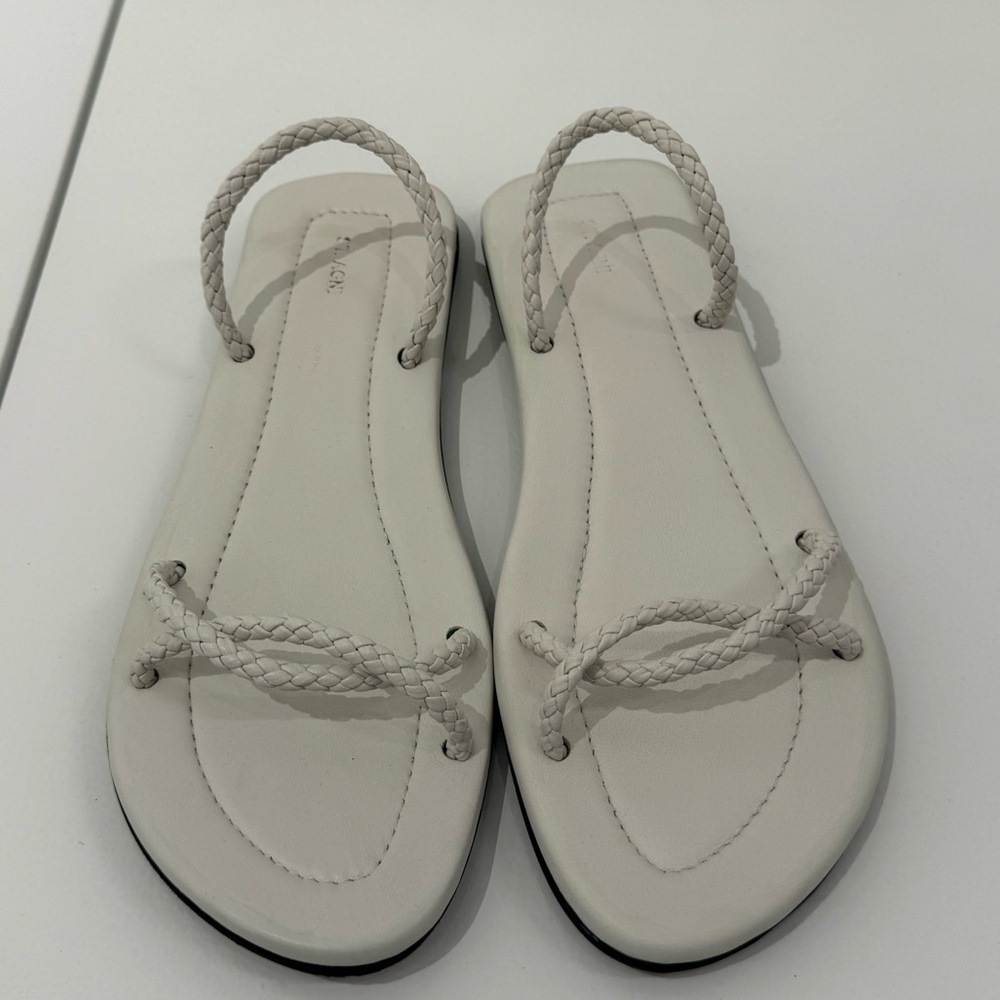 St. Agni Woven Rope Slide Off White